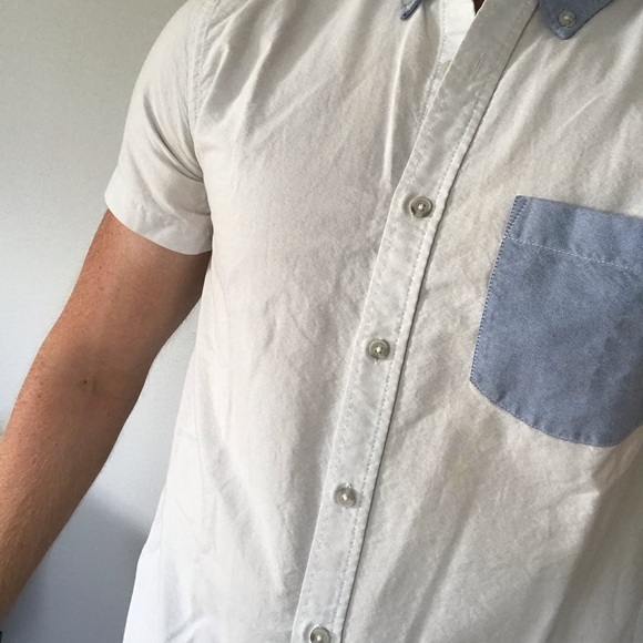 Topman Shirt Sleeve Button Down Shirt - Picture 5 of 5